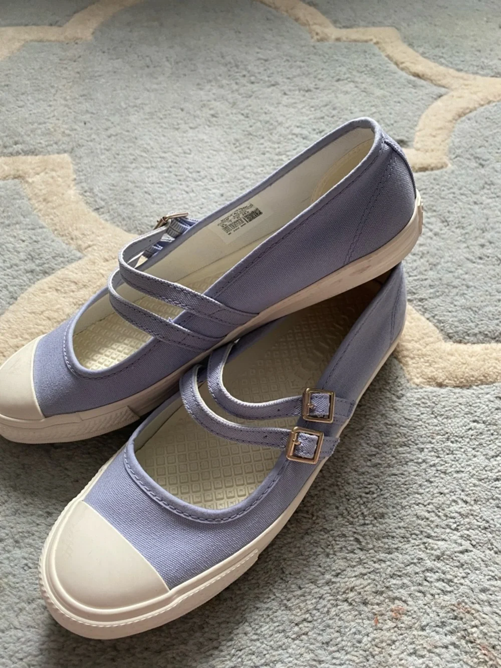 Converse Classic Double-Strap Mary Jane Sneakers in Lavender Size 9.5 New - Picture 7 of 12